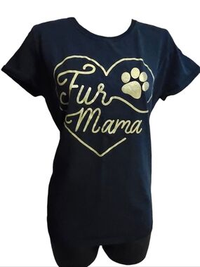 Fur Mama Paw Print LG Graphic Tee